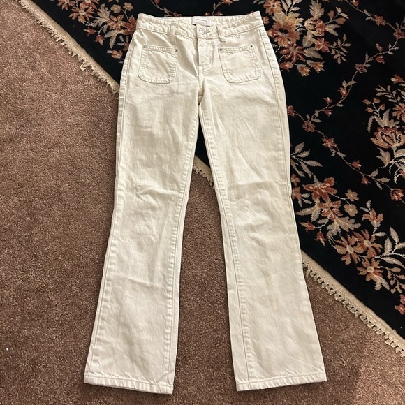 Current/Elliot Cream Jeans - Picture 2 of 7
